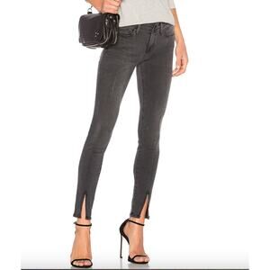 Frame Denim Le Skinny De Jeanne Front Split Charcoal Gray 27 / 4 Capsule Staple